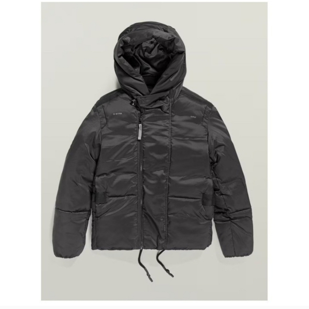 NWT! G-Star Raw, G-Whistler Short Padded Jacket,Dk Black, Size Small, MSRP $340